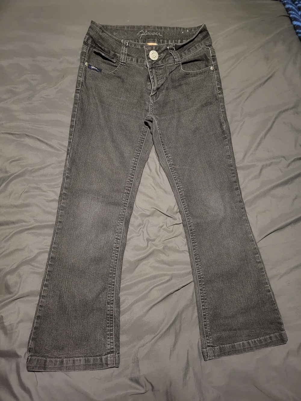 Vintage Flavour by Bubblegum Black Flare Jeans Size 8P